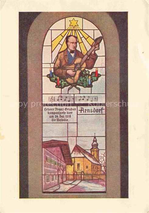 Oberndorf Salzburg AT Fenster in der Stille-Nacht-Kapelle zur Erinnung an Franz