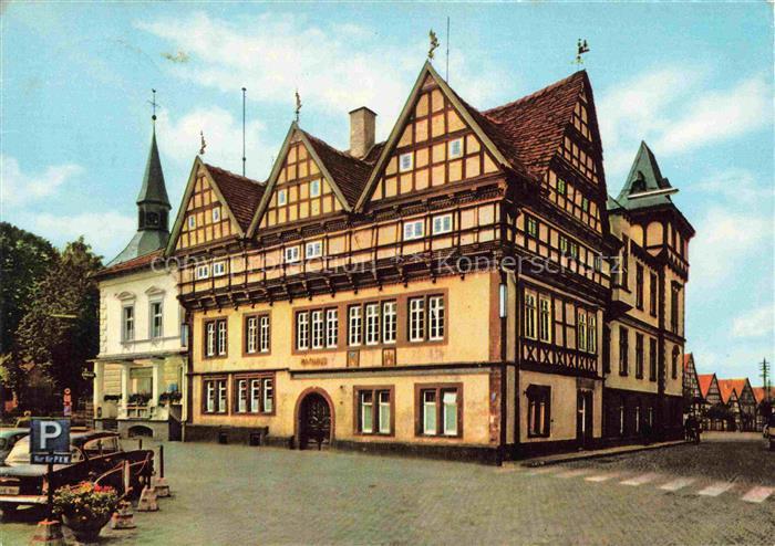 Blomberg Lippe Rathaus 16. Jhdt. Fachwerkhaus Historisches Gebaeude