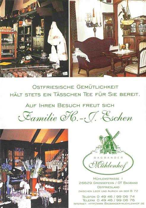 Bagband Bagbander Muehlenhof Antike Teestube und Geschenkartikel