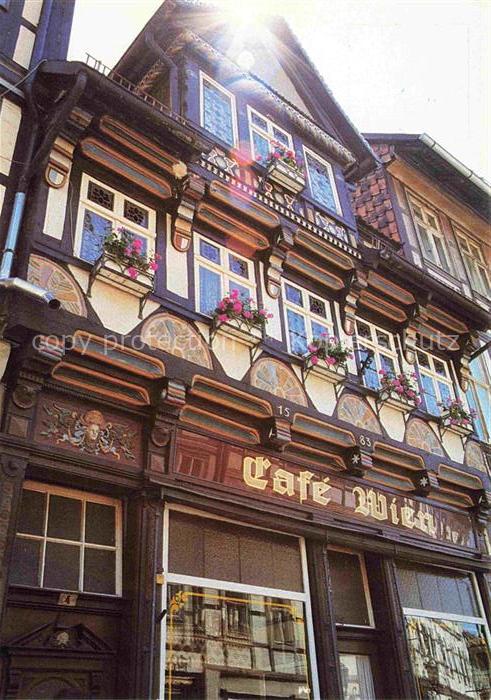 Wernigerode Harz Café Wien an der Breiten Strasse Historisches Gebaeude
