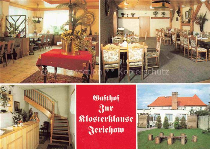 Jerichow Sachsen-Anhalt Gasthof zur Klosterklause Restaurant Treppenaufgang Gart