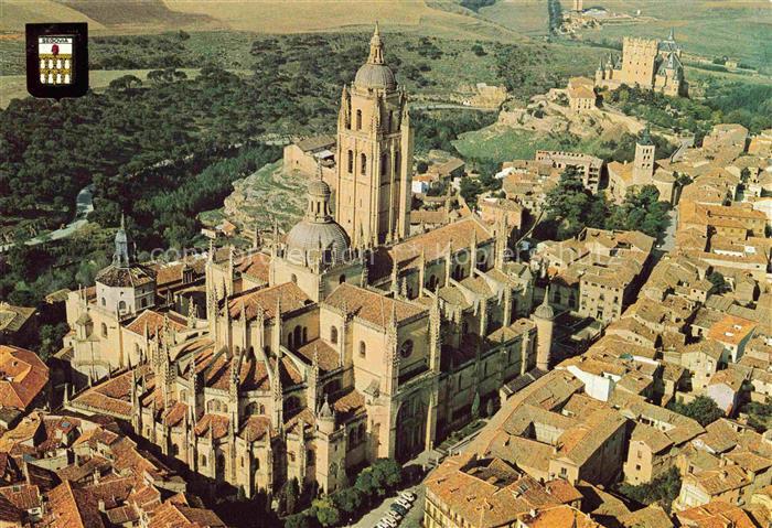 Segovia Castilla y Leon ES Vista aérea de la catedral