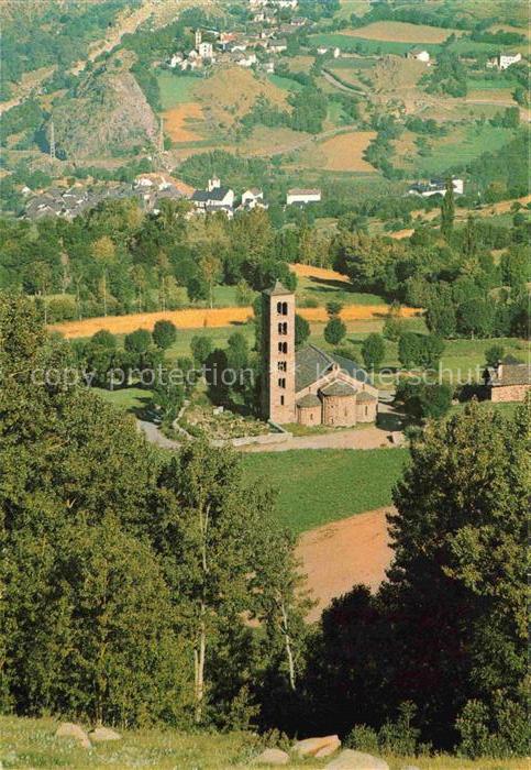 Pirineu Catala Vall de Bohi Panorama Blick ins Tal Kirche