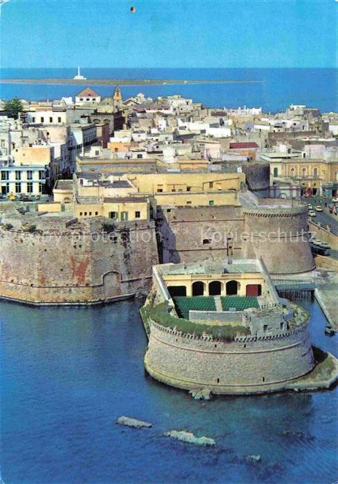 Gallipoli Lecce Puglia I Castelli nella Città Vecchia veduta aerea Schloesser un