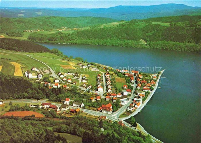 Herzhausen Edersee Panorama Anglerparadies am Edersee
