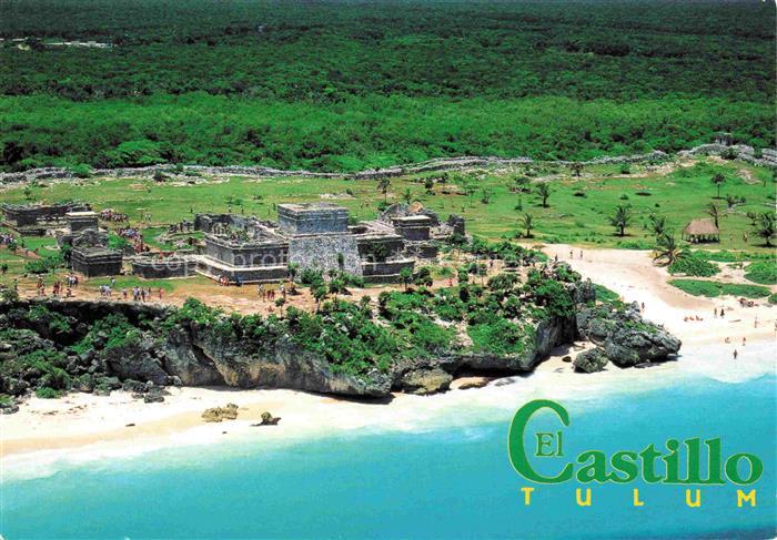 Tulum Mexico El Castillo vista aérea