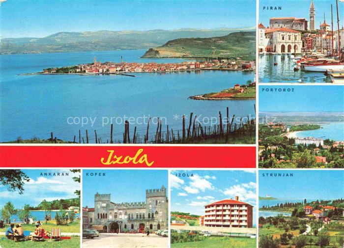 Izola Slovenia Kuestenpanorama Piran Portoroz Strunjan Koper Ankaran