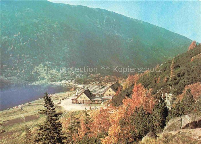 Teichbaude Riesengebirge CZ Schronisko PTTK Samotnia nad Malym Stawem Bergbaude