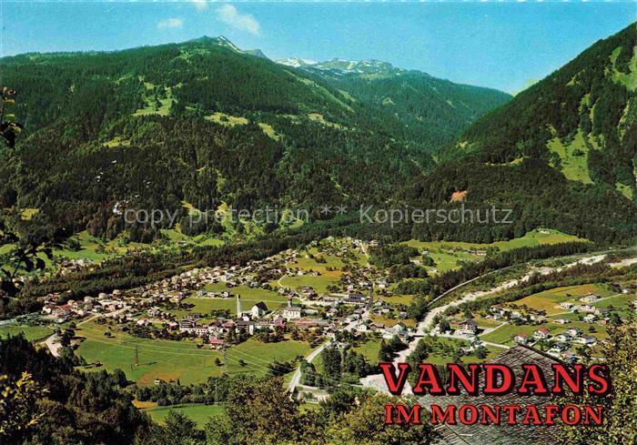 Vandans Vorarlberg AT Panorama Blick ins Tal