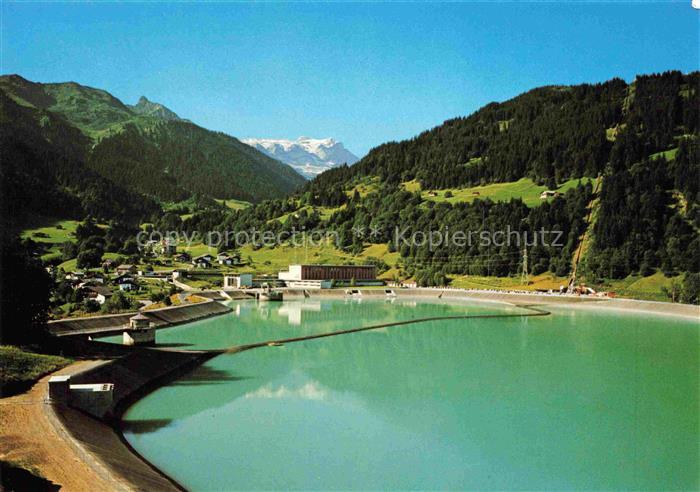 Latschau Tschagguns AT Stausee Blick gegen Tschaggunser Mittagspitze Schwarzhorn