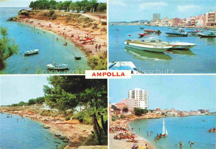 Ampolla Diversos aspectos de la ciudad Playa Puerto