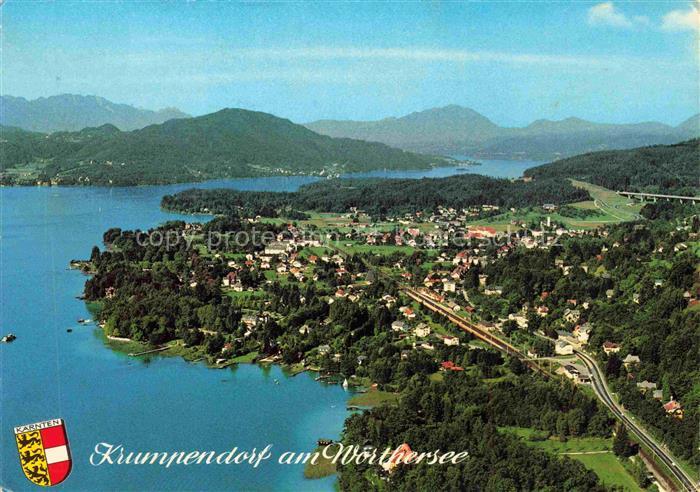 Krumpendorf Woerthersee AT Fliegeraufnahme