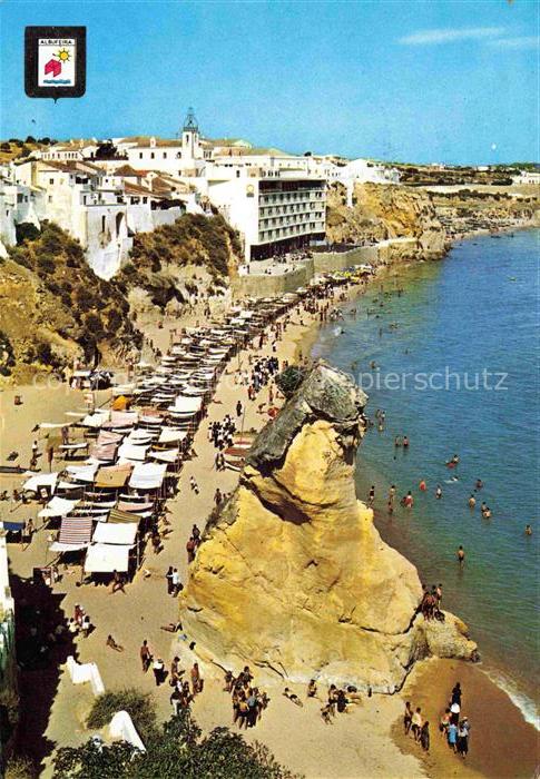 Albufeira PT Vista general da praia Strand