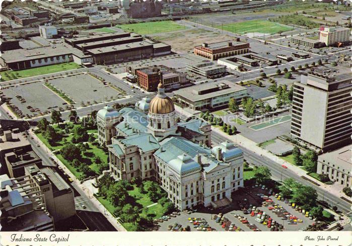 Indianapolis Indiana USA Indiana State Capitol aerial view