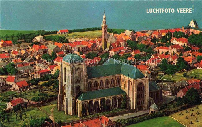 Veere Zeeland NL Stadtbild mit Kirche