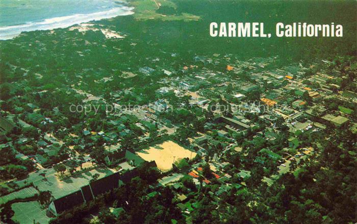 Carmel California USA Aerial view of the city Pebble Beach