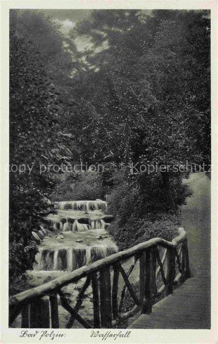 Bad Polzin Polczyn-Zdroj PL Partie am Wasserfall