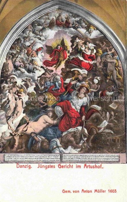 Danzig GDANSK PL Juengstes Gericht im Artushof Gemaelde von Anton Moeller 1603