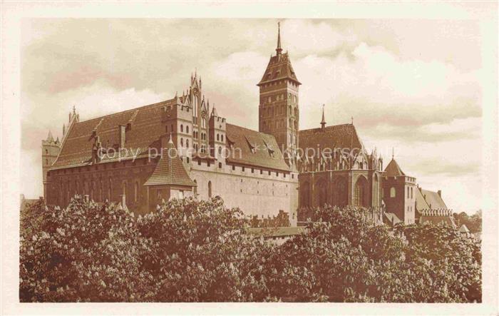 Marienburg   Westpreussen MALBORK PL Hochschloss Suedost-Ansicht