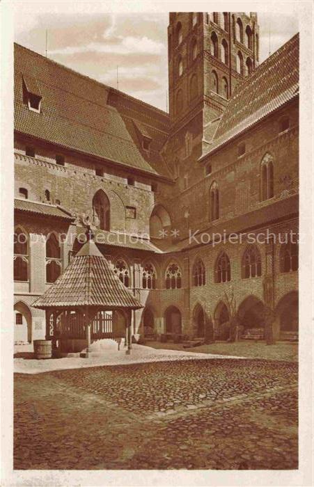 Marienburg   Westpreussen MALBORK PL Kreuzgang im Hochschloss