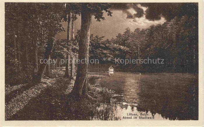 Loetzen Masuren Gizycko PL Abend am Stadtwald