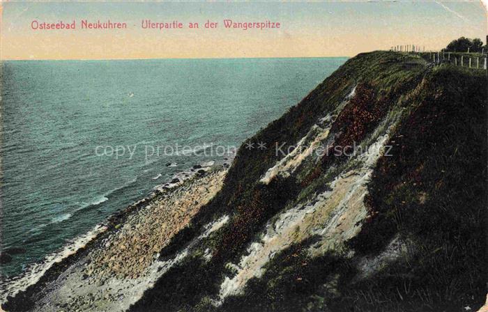 NEUKUHREN Ostseebad Pionerski Kaliningrad RU Uferpartie an der Wangerspitze Stei