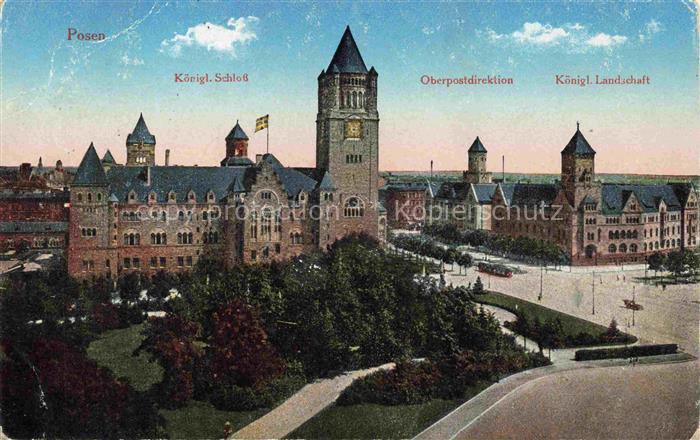 Posen  POZNAN PL Koenigliches Schloss Oberpostdirektion Koenigliche Landschaft