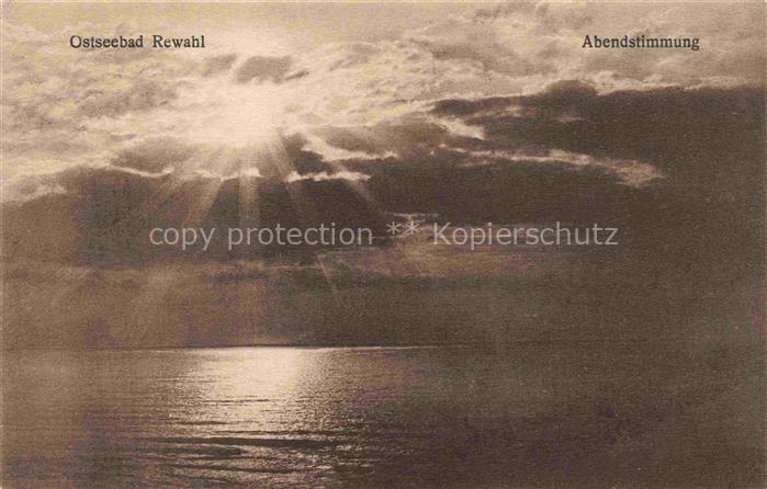 REWAHL Osteebad Rewal Ostsee PL Abendstimmung am Meer