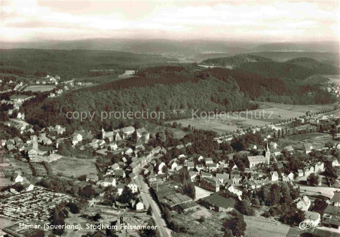 Hemer NRW Panorama Stadt am Felsenmeer