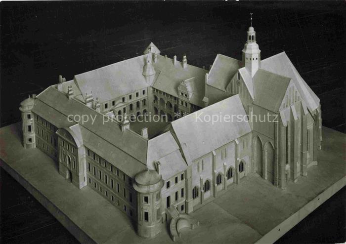 Dargun Mecklenburg-Vorpommern Modell vom Schloss und Klosterkirche