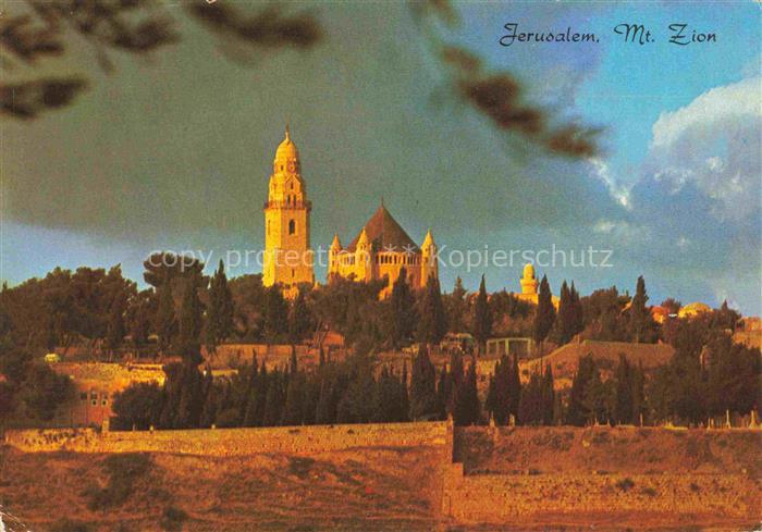 Jerusalem  Yerushalayim Israel Sunset on Mont Zion