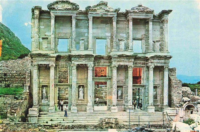 Izmir Smyrne Smyrna TK The Library of Celsus Bibliothek Ruine Antike Staette
