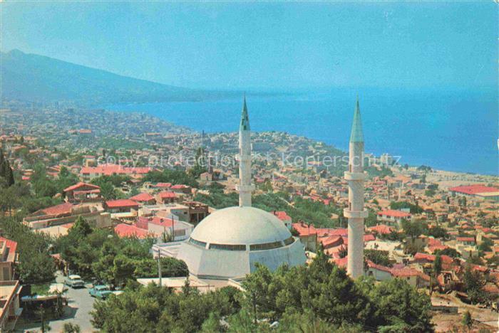 Izmir Smyrne Smyrna TK Panorama vom Berg Pagus und Kale-Moschee