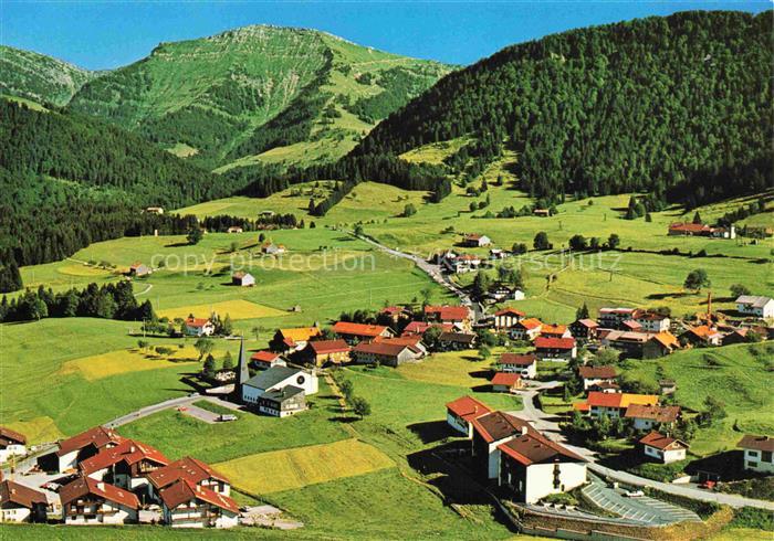 Steibis Oberstaufen Panorama Blick gegen Hochgrat