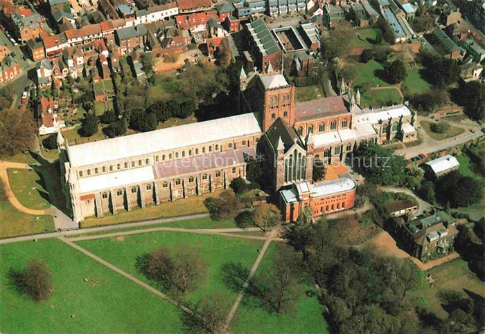 St Albans Aerial view of the Cathedral and Abbey Church
