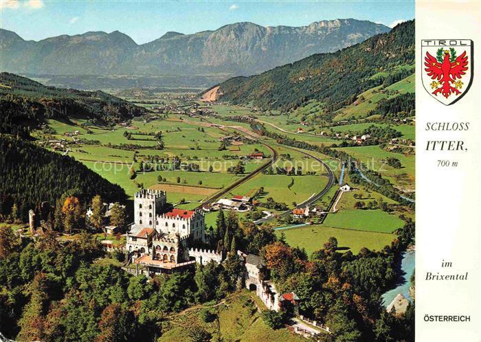 Itter Schloss Tirol AT Panorama Brixental Schloss Alpen