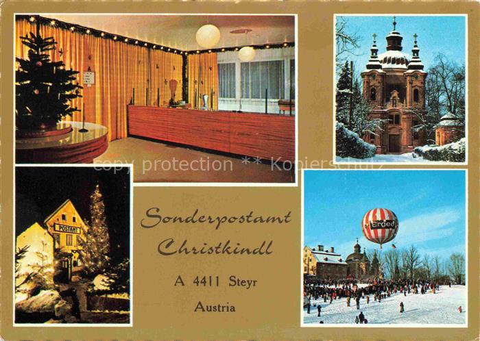 Steyr Enns Oberoesterreich Sonderpostamt Christkindl Wallfahrtskirche Christkind