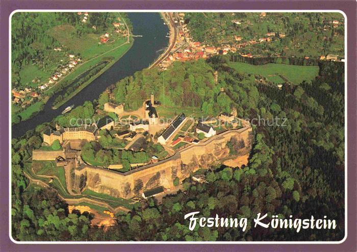 Koenigstein Saechsische Schweiz Sachsen Festung Koenigstein