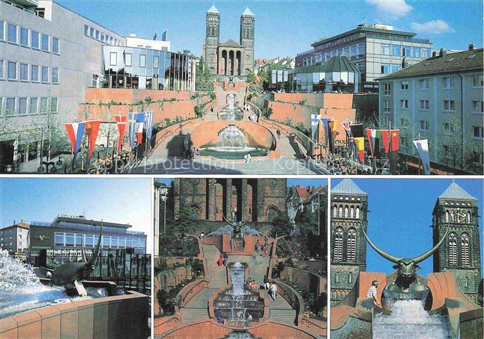 Pirmasens Fussgaengerzone Schlosstreppenanlage