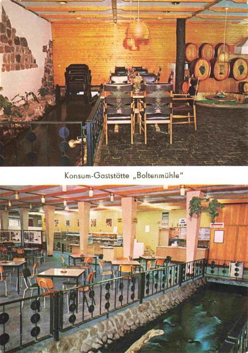 Guehlen Glienicke Neuruppin Konsum-Gaststaette Boltenmuehle Gastraeume Weinstube