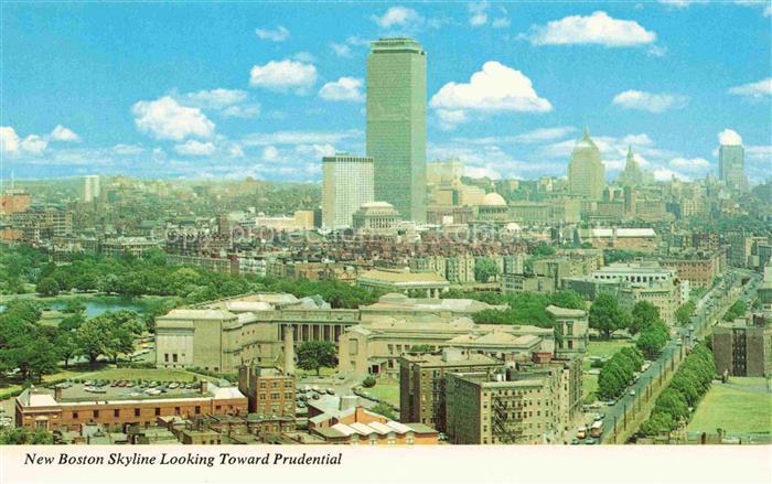 BOSTON  Massachusetts USA New Boston Skyline looking toward Prudential Center Sh