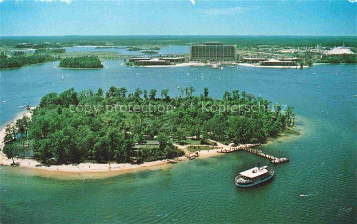 Treasure Island Florida USA 19th-centruy steamship aerial view