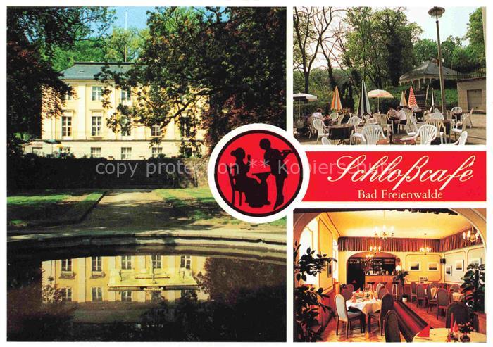 Bad Freienwalde Oder Brandenburg Schlosscafé Terrasse Schlosspark