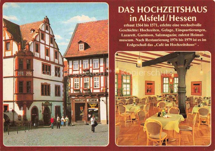 Alsfeld Hochzeitshaus Gastraum Fachwerkhaeuser Altstadt
