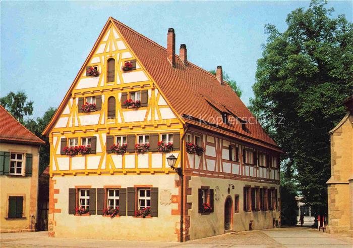 Weissenburg  Bayern Massnerhaus 16. Jhdt. fruehere Lateinschule Fachwerkhaus