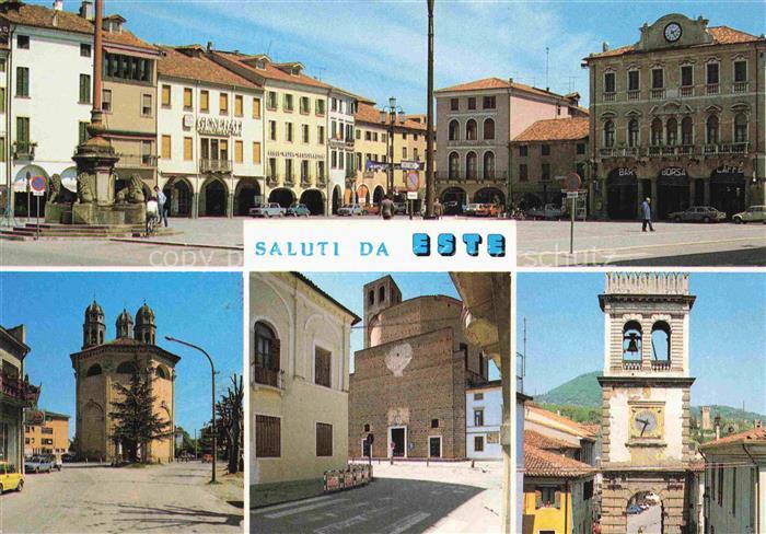 Este Padova IT Teilansichten Stadtzentrum Sehenswuerdigkeiten Glockenturm