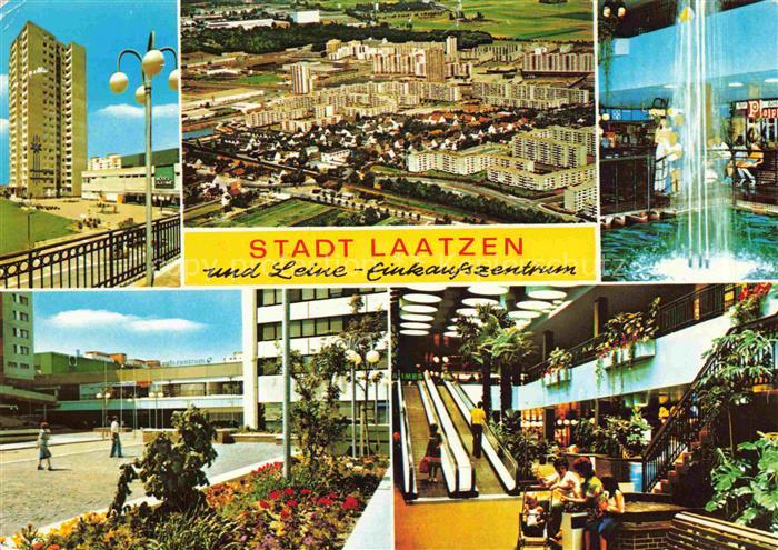 Laatzen Hannover Luftaufnahme Leine-Einkaufszentrum Fontaene