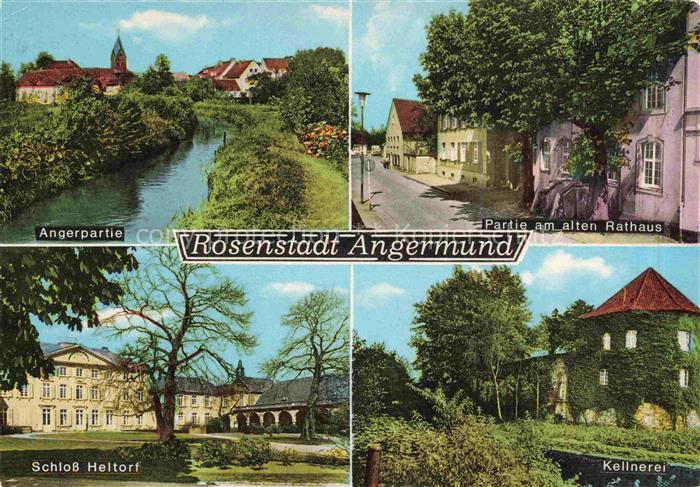 Angermund Partie an der Anger Altes Rathaus Schloss Heltorf Kellnerei