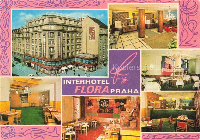 PRAHA Prag Prahy Prague Interhotel Flora Empfangshalle Restaurant Bar