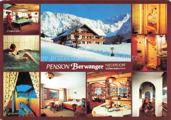 Niederdorf OBERSTDORF Pension Berwanger Fitness Sprudelbad Solarium Restaurant W